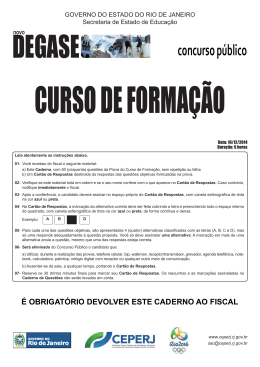 Prova 16.12.indd - Governo do Estado do Rio de Janeiro