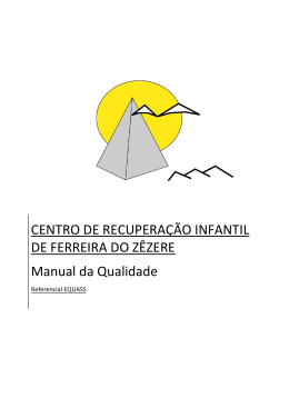 Manual da Qualidade - Centro Recuperação Infantil de Ferreira do