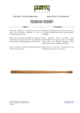 English Portuguese Drumsticks designed in partnership