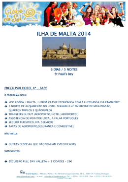 Clube do Sol - Programa Malta 2014
