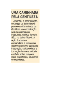 UMA CAMINHADA PELA GEI`ITILEZA