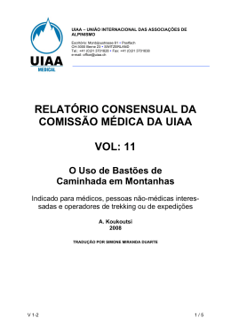 relatório consensual da comissão médica da uiaa vol: 11