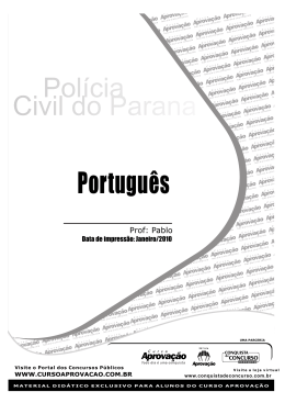 Português - Curso Aprovação