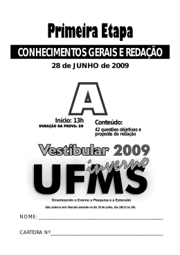 VESTIBULAR UFMS