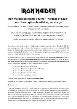 Iron Maiden apresenta a turnê "The Book of Souls" em