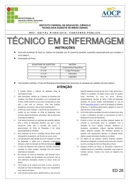 ED28 TECNICO EM ENFERMAGEM
