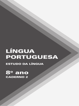 LíNGUA PORTUGUESA 8o ano