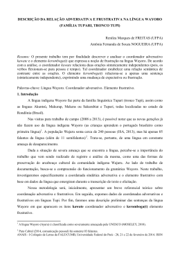 FAM&Iacute;LIA TUPARI, TRONCO TUPI - Universidade Federal do Par&aacute;