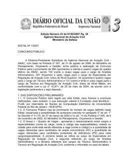 Edital N&ordm; 1/2007