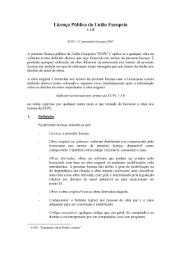 Licença Pública da União Europeia