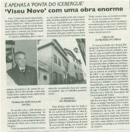 &ldquo;Viseu Novo? com uma obra enorme