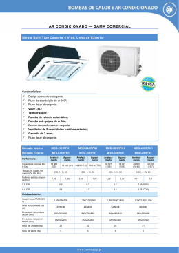 AR CONDICIONADO &mdash; GAMA COMERCIAL