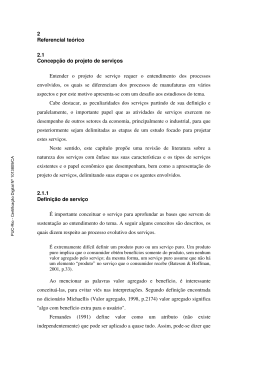 2 Referencial te&oacute;rico 2.1 Concep&ccedil;&atilde;o do projeto de
