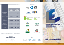 folder eLicPibid - 2&ordm; Encontro de Licenciaturas do Sudoeste Goiano