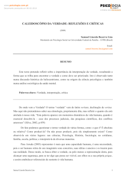 CALEIDOSCÓPIO DA VERDADE: REFLEXÕES E CRÍTICAS
