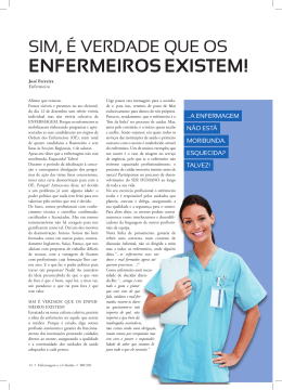 EnfERMEIROs ExIsTEM! - Ordem dos Enfermeiros