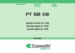 FT SB 08 - Comelit