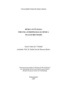 A regi&atilde;o e os Ye`p&acirc;-masa - Comunidade Virtual de Antropologia
