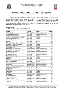 Edital Prograd N&ordm; 11