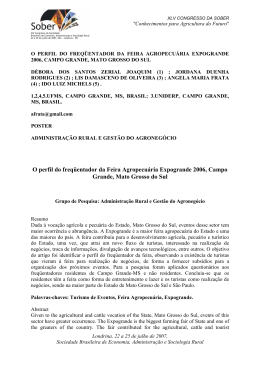 O perfil do freq&uuml;entador da Feira Agropecu&aacute;ria
