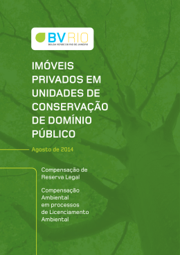 im&oacute;veis privados em unidades de conserva&ccedil;&atilde;o de dom&iacute;nio p&uacute;blico