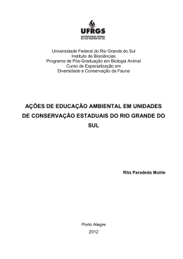 a&ccedil;&otilde;es de educa&ccedil;&atilde;o ambiental em unidades de conserva&ccedil;&atilde;o