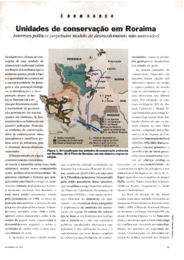 Unidades de Conservação em Roraima: interesses