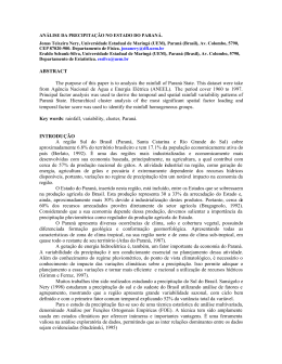 ABSTRACT The purpose of this paper is to analysis the rainfall of