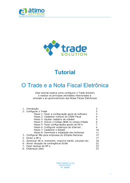 Fa&ccedil;a aqui o do Tutorial NFE Trade