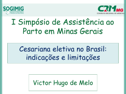 Victor Hugo de Melo – Cesariana eletiva no Brasil