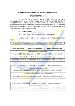 Edital Processo Seletivo Cont - 1sem 2016