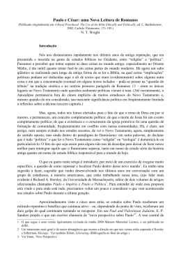 Paulo e César: uma Nova Leitura de Romanos
