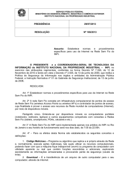Resolução PR nº 106 de 29/07/2013