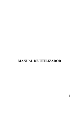 Manual do utilizador