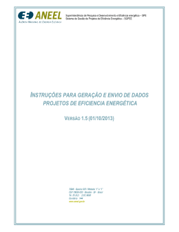 INSTRU&Ccedil;&Otilde;ES PARA GERA&Ccedil;&Atilde;O E ENVIO DE DADOS