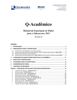 Manual QAcadêmico - Educacenso