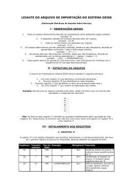 Layout TXT