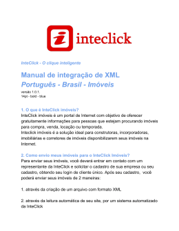 Manual de integração de XML Português Brasil Imóveis