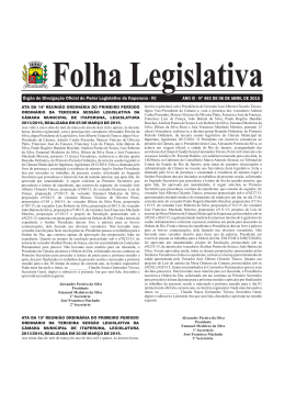 Folha Legislativa