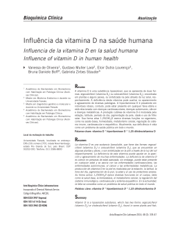 Influência da vitamina D na saúde humana