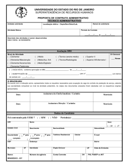 Proposta de Contrato Administrativo