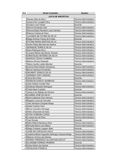 lista de inscritos