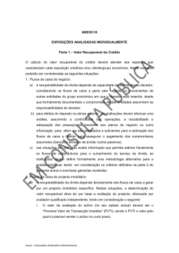 ANEXO III EXPOSI&Ccedil;&Otilde;ES ANALISADAS INDIVIDUALMENTE