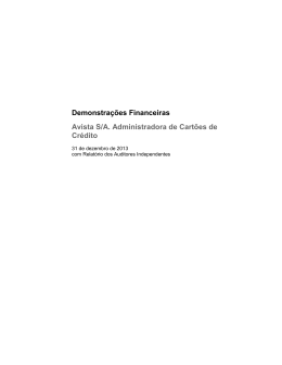 Demonstra&ccedil;&otilde;es Contabeis Auditadas