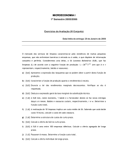 Exerc&iacute;cios de avalia&ccedil;&atilde;o 3