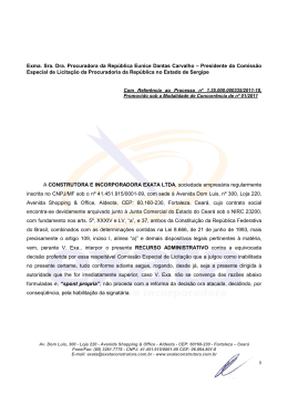 Recurso Administrativo contra Inabilita&ccedil;&atilde;o