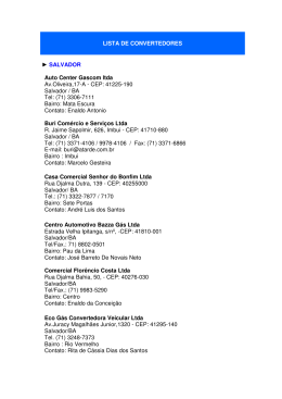 41225-190 Salvador / BA Tel: (71) 3306