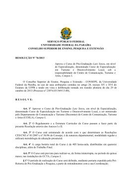 Resolu&ccedil;&atilde;o N&ordm; 76/2013 - Universidade Federal da Para&iacute;ba