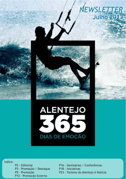 Julho - Turismo do Alentejo
