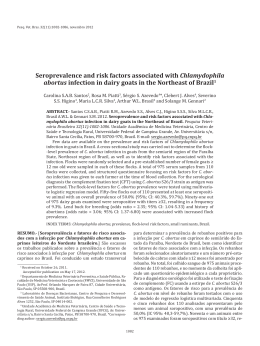 Seroprevalence and risk factors associated with Chlamydophila